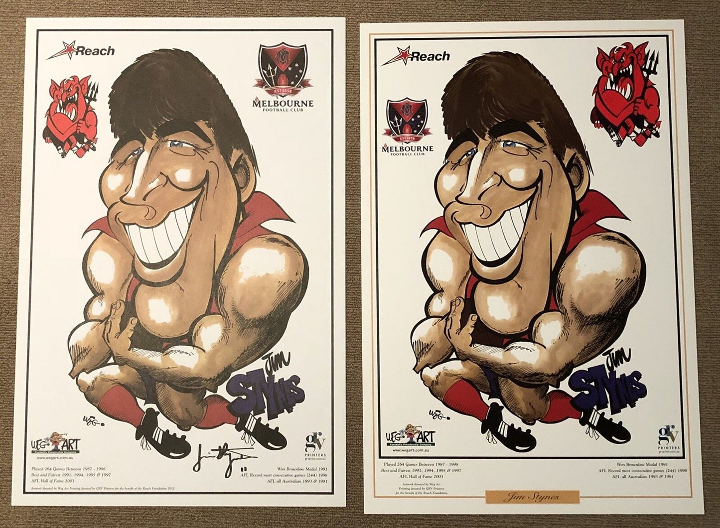 Jim Stynes WEG Posters x 2