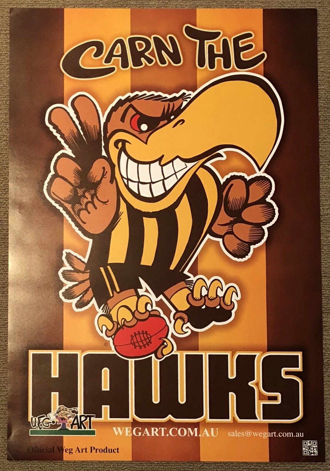 Hawthorn Hawks WEG Knight '08 x2, ‘13, '14 & '15 Premiers Posters, & Supporters