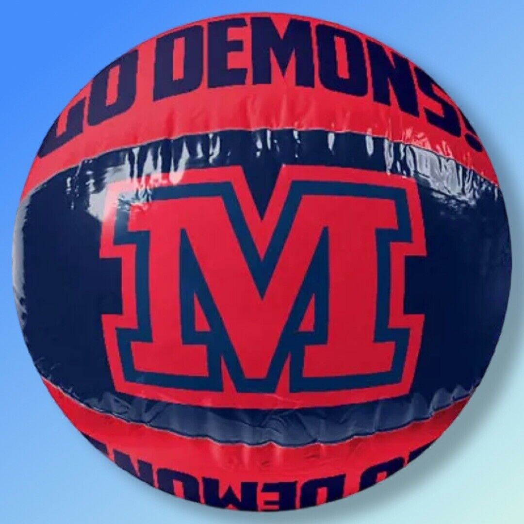 AFL Melbourne Demons Football Club Inflatable Beach Ball Pool Toy