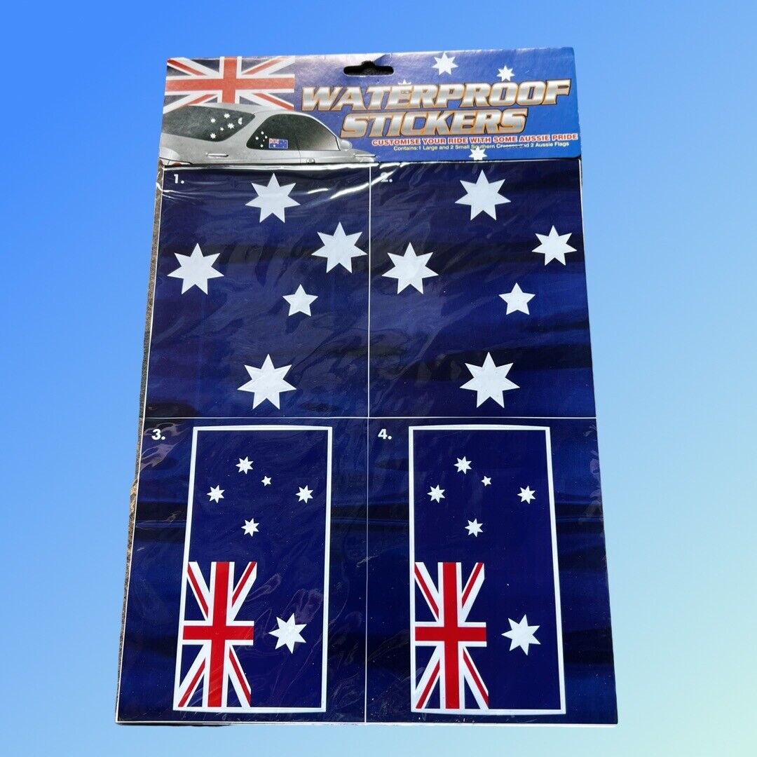 Aussie Australian Flag Southern Cross Stickers Decal