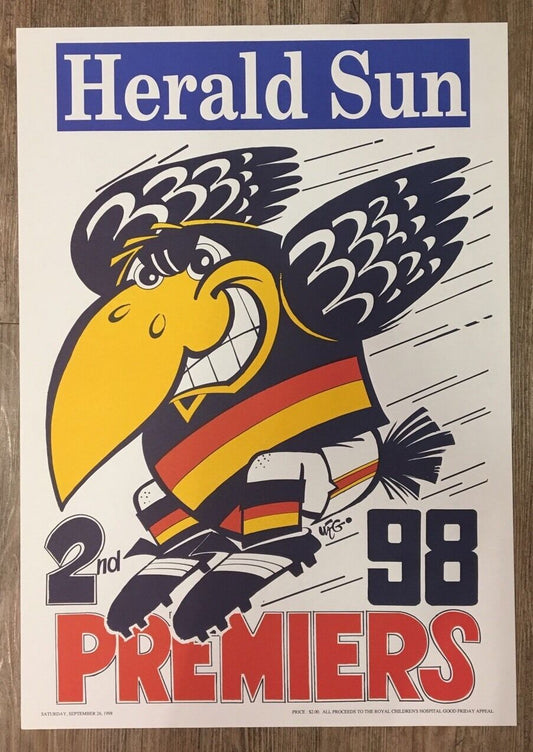 1998 Adelaide Crows Premiership Poster WEG