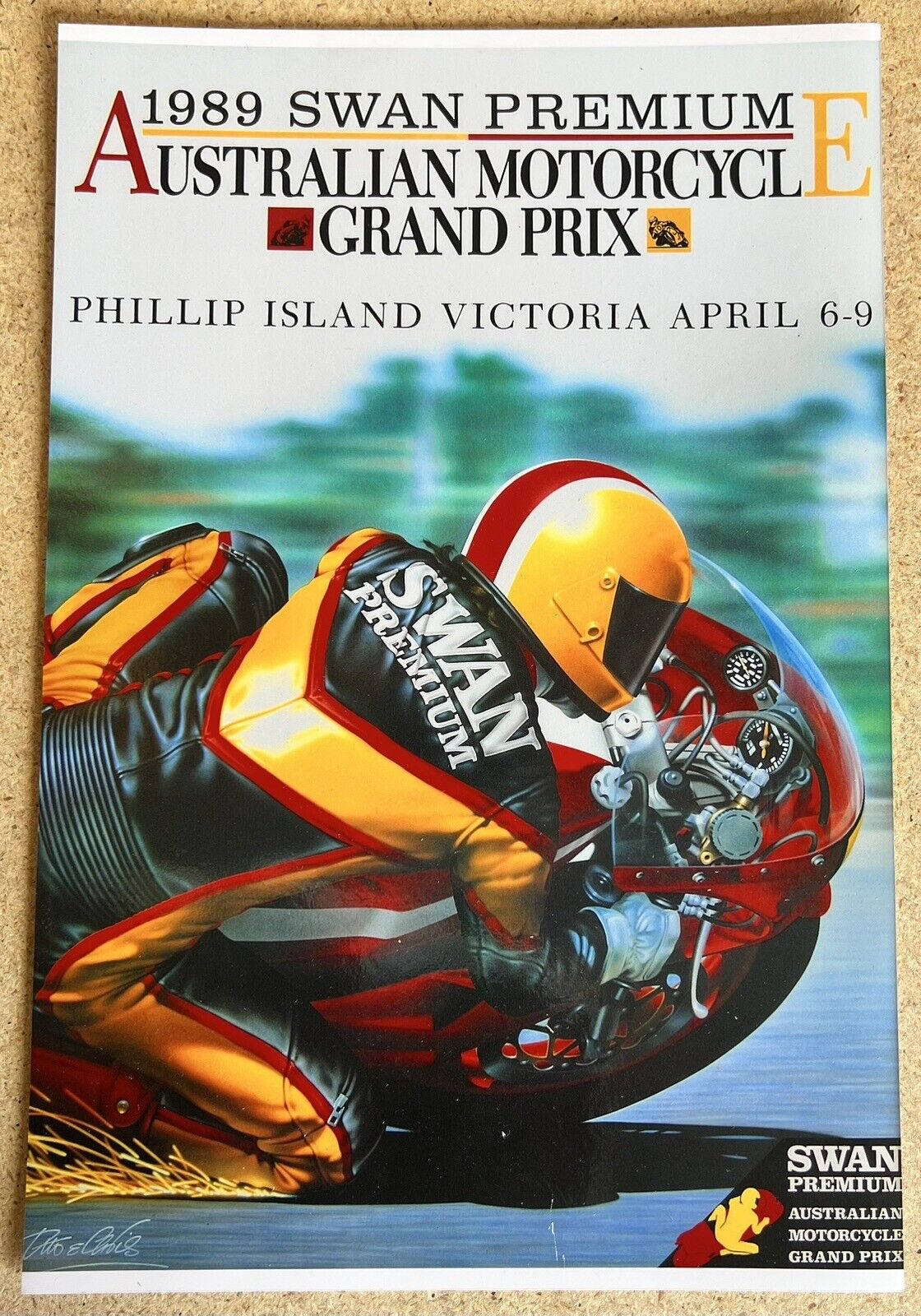 Phillip Island Motorcycle Grand Prix Prints Of Posters 89-90, 97-2000