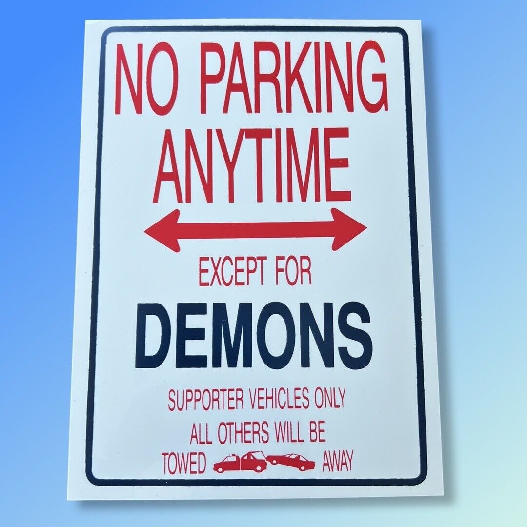 Melbourne Demons No Parking Anytime Sign