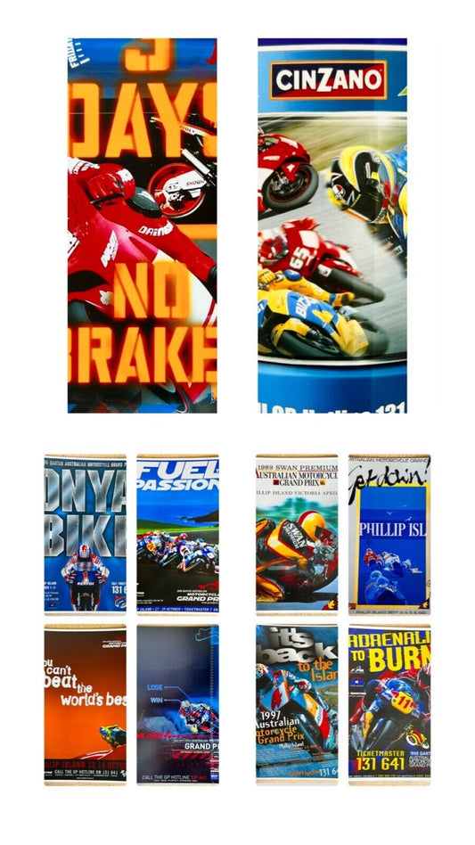 Phillip Island Motorcycle Grand Prix Prints Of Posters 89-90, 97-2000