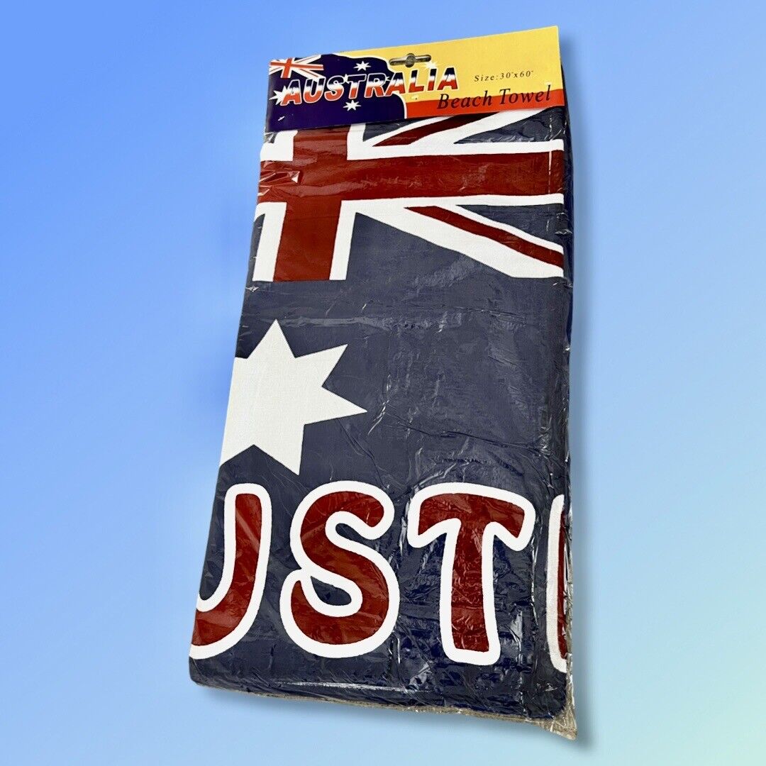 AUSTRALIA FLAG BEACH TOWEL Souvenir Australia Day 150cm x 75cm New