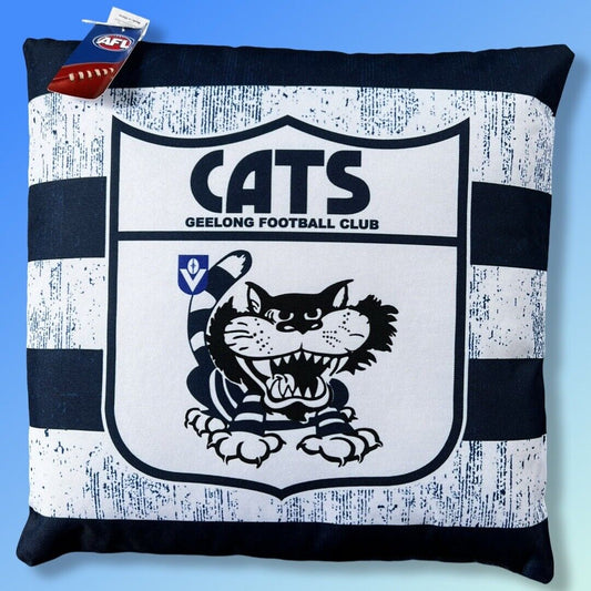 Geelong Cats Heritage Logo Cushion AFL Brand 40cm X 40cm