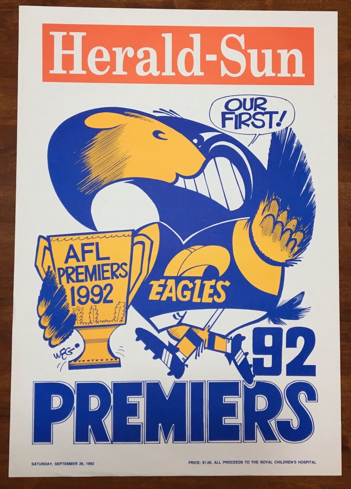 1992 And 2006 West Coast Eagles Premiers Posters WEG