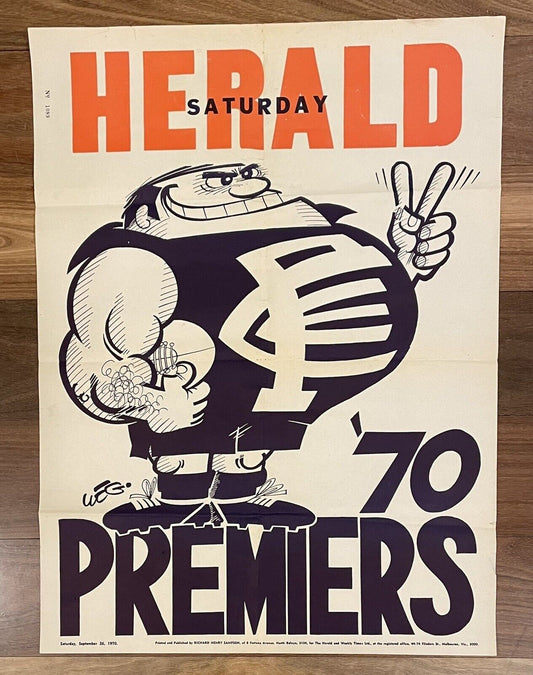 1970 Carlton Blues WEG Premiership Poster - Original