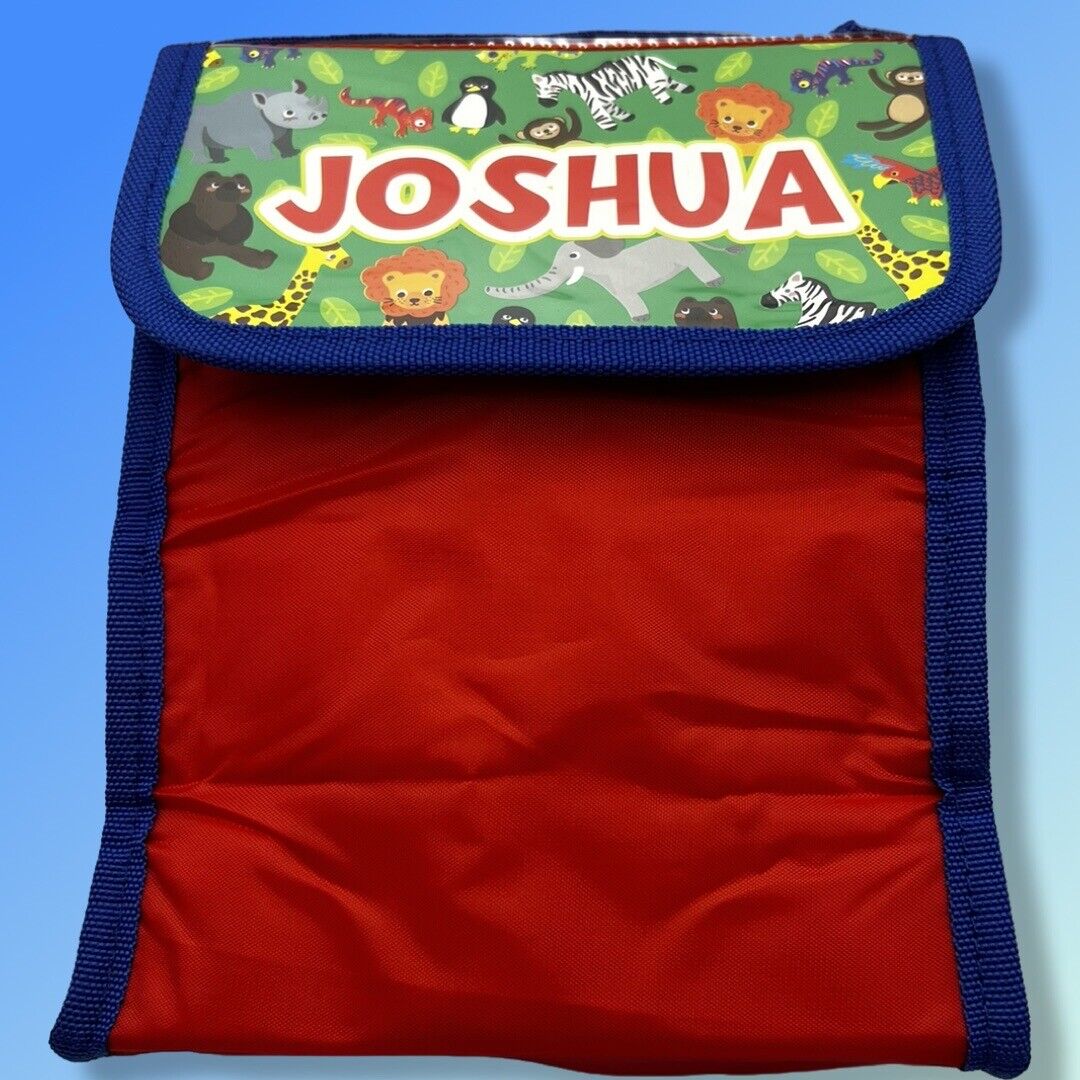 Personalised Kids Lunch Bag Insulated Foldable - JOSHUA