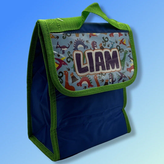 Personalised Kids Lunch Bag Insulated Foldable - LIAM