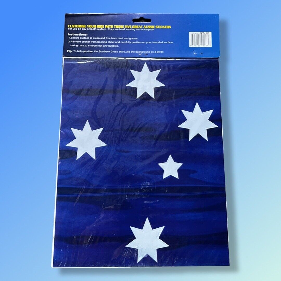 Aussie Australian Flag Southern Cross Stickers Decal