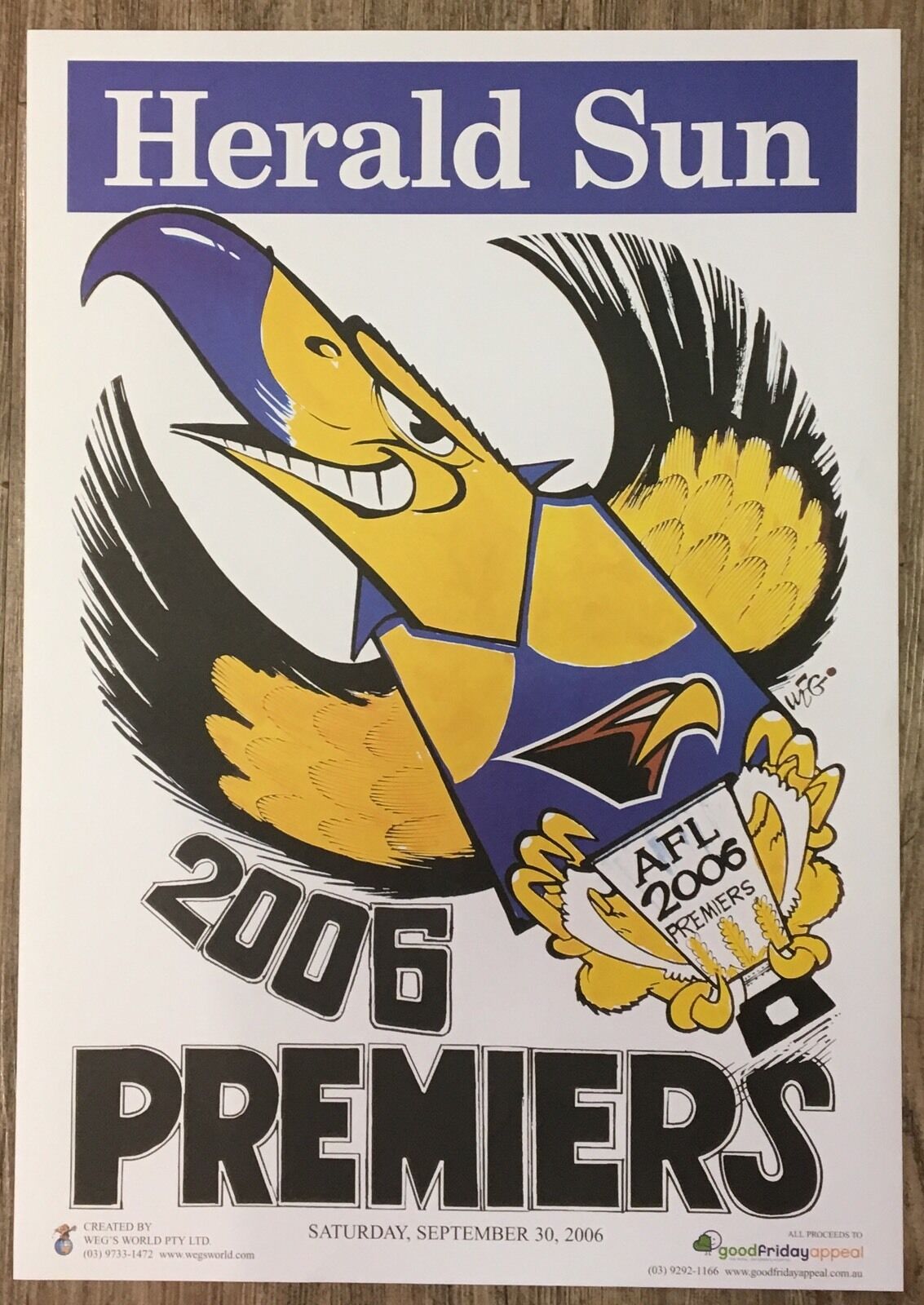 1992 And 2006 West Coast Eagles Premiers Posters WEG