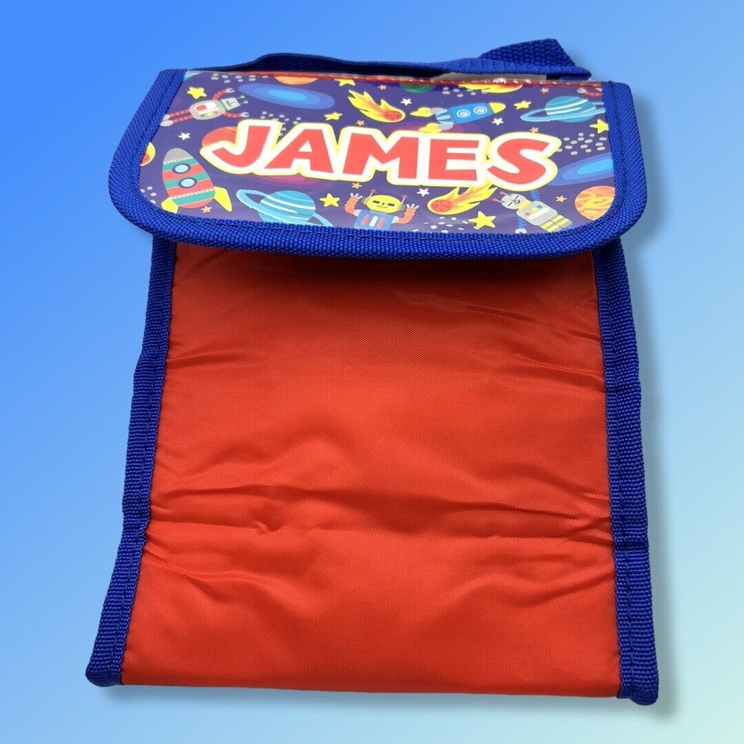 Personalised Kids Lunch Bag Insulated Foldable - JAMES