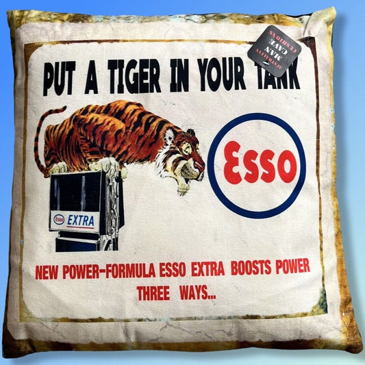 Australian Man Cave CUSHION Mancave Shed 40x40cm - ESSO