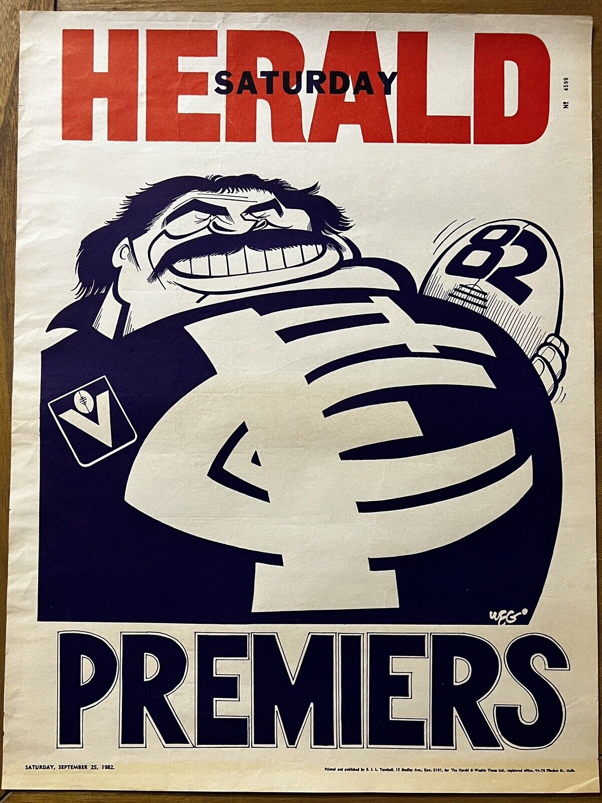 1981 & 1982 Carlton Blues WEG Premiership Posters