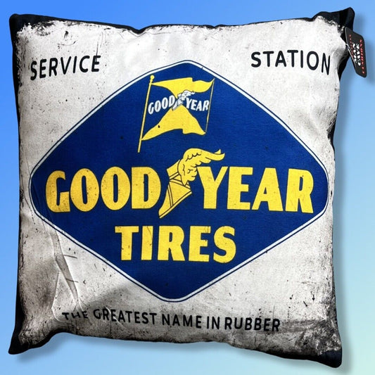 Australian Man Cave CUSHION Mancave Shed 40x40cm - GOODYEAR TIRES